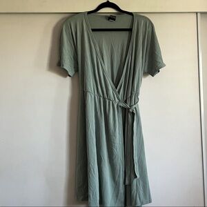Agnes & Dora Sage Green Midi Dress